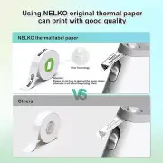 Nelko Label Maker Machine with Tape, P21 Portable Bluetooth Label Printer, Wi...