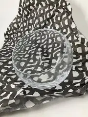 Vintage Crate & Barrel Glass Tilt Bowl- 5”, Handmade In Poland 150315