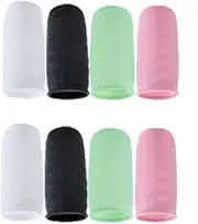 FUNNTY Toiletry Sleeves Leak Proof, 8Pcs Reusable Silicone Elastic Sleeves for Leak Proofing Travel,Travel Bottles Covers Accessories