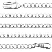 Retro Antique Vintage Watch Chain Silver M6B69228
