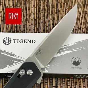 【瑞棋精品名刀】TIGEND 4903B 黑色G10柄折刀