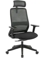 [OOS Living] Carlie High Back Molded Foam Seat Ergonomic Office Chair in Black
