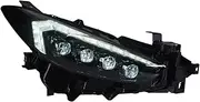 Headlight Headlights Assembly Pair Compatible With Mazda 3 Compatible With Axela 17-19 LED Headlight Projector Lens Front DRL Signal Automotive Accessories