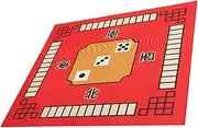 Slip Mahjong Tablecloth Gaming Table Cover with Printed Design for Mahjong Poker and Board Games Portable Easy to Store for Travel and Parties