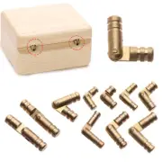 10Pcs Copper Brass Jewelry Box Hidden Hinges Concealed Barrel Invisible Hinges