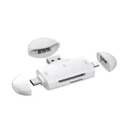 Card Reader for iPhone ipad Android Mac Computer Camera, 3 in 1 USB-C to Micro SD Card Reader Trail Camera Viewer,Memory Card Reader SD Card Adapter