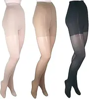 ITA-MED Sheer Pantyhose Compression, Mixed, Tall, 3 Count