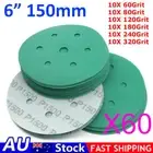 Sanding Discs Abrasive Sheet Hook Loop Orbital Sander Pad Sandpaper 60-320 Grit