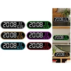 Digital Wall Clock Control Large LED Display Silent Kids Adults Temperature Gift
