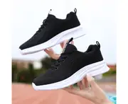 Fashion sports shoes breathable upper women's running shoes spring new white shoes