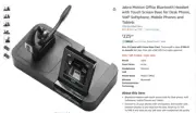Jabra Motion Office Bluetooth Headset with Touch Screen Base for Desk Phone