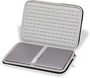 Ginsco Hard Shell Laptop Case, Compatible with MacBook Air, Shockproof Computer Protect Bag, Travel Carrying Case with Portable Handle Back Luggage Strap