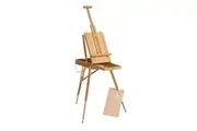 Jasart Bamboo Sketch Box Easel Painting Canvas Display Stand Holder Natural