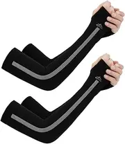 [LIFKOME] 2 Pairs Running Gloves Running Mittens Elbow Sleeves Elbow Protectors Cooling Sleeves Cycling Gloves Arm Sleeves Sports Ice Silk Arm Cover Arm Sun Sleeves Portable