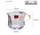 BlinkMax Premium Tea Glass and Cappuccino Espresso drink cups Set of 6 pcs