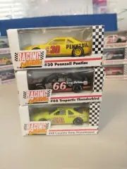 Revell R/C lot of 3 1/64 NASCAR diecast 66 Hensley 30 Waltrip 68 Hamilton 1991