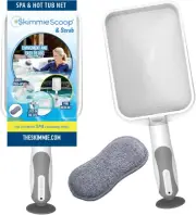 The Skimmie Scoop - Patented Handheld Skimmer with Fine Mesh Net for Spa, Hot...