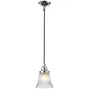 Modern Clear Glass Cable Pendants Lights Chrome Killara Glassware Zipper Traditional Lighting