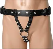 Strict Leather Double Penetration Premium Dildo Harness for Men