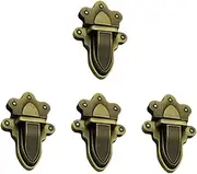 DOITOOL 4pcs Luggage Accessories Lock Purse Locks for Handbags Purses Closure Tuck Lock Clasp Fasteners Clasp Press Locks Catches Thumb Bag Lock Turn Locks Bag Making Buckle Key Alloy