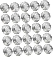 SEWACC 50Pcs Aluminum Tealight Candle Cup Holder Empty Candle Case for DIY Candle Making Safe and Odorless for Crafting Storing Candies and Treats