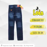 LOIS 褲子男士原裝 100 常規版型最新長牛仔褲男士 INDIGO COLOR SELVEDGE 牛仔褲 LOIS