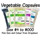 Empty Vegetable Vegan Capsules SGS GMP Certified Size #4 3 2 1 0 00 000