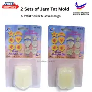 Malaysian Pineapple Jam Tart Mold Cookies Baked Cutter Type Acuan Kuih 2 sets