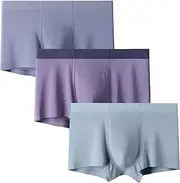 [Maiyifu-GJ] 3 Pack Mens Moisture-Wicking Boxer Briefs Soft Breathable Underwear Trunks Lightweight Comfortable Underpants, Color22, X-Large, Color22, X-Large