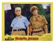 Voodoo Island Lobby Card Boris Karloff Rhodes Reason 1957 Old Movie Photo
