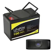12V 100Ah Lithium Battery with VoltX 5000mAh Power Bank