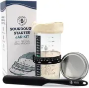Sourdough Starter Jar Kit Easy DIY Breadmaking Bread Essential Baking Supplies