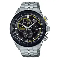 在飛比找PChome24h購物優惠-【CASIO】EDIFICE 時尚小亮點三針三眼計時休閒錶-