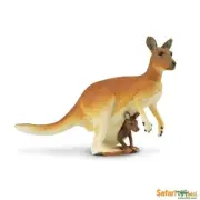 Three Toy Australian animals : Kangaroo (Safari), Platypus (Papo), Dingo (S&N)