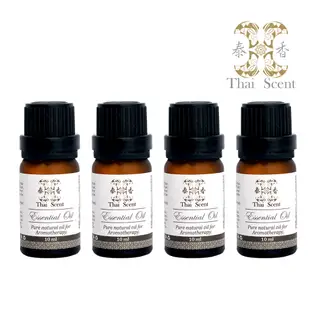 【Thai Scent 泰香】 100%純精油10ml 迷迭香 尤加利 安息香 胡椒薄荷 薰衣草 佛手柑 茶樹