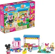 Mega Brands Mega Barbie Toy Building Set, Farmer's Market with 3 Barbie Micro-Dolls, 4 Barbie Pets and Accessories, Easy to Build Set for Ages 4 and Up
