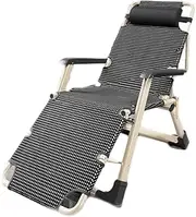 Folding Lounge Chair Lunch Break nap Bed Balcony Leisure Beach Back Chair Lazy Sofa Portable Sleeping Chair Home