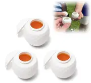 unbrand 3Pcs Golf Ball Shaped Shot Glass, Plastic Golf Ball Shaped Wine Glass, Funny Golf Gifts Xmas Gift for Men, 1.5oz