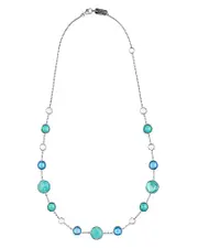 Ippolita Sterling Silver Lollipop Lollitini Mixed Gemstone Necklace, 18