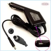 DC Power Adapter Car Charger +USB for Dell XPS 13 12