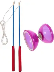 Three Bearing Diabolo Toys Triple Bearing Yoyo Chinese Diabolo for Diabolo Yoyo Toy Bearings Chinese Diabolo Classic Diabolo Bearings Chinese Yoyo Yoyo TPU Violet INOOMP