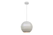 Armis Pendant Light Matte White Tiled Wine Glass
