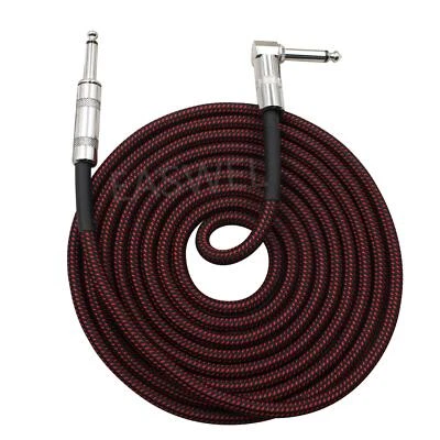 10FT Electric Guitar Bass Cable Musical Instrument AMP Cord 1/4inch Audio Cable