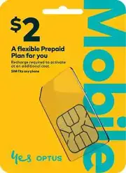 $2 Optus Prepaid SIM Card Starter Kit Micro Nano Pre-paid , 5G Compatible