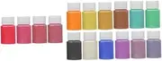 SEWACC Transform Your Crafts 16 Colors Pearlescent Pigment Art Craft Powder Changing Nail Art Bath Powder