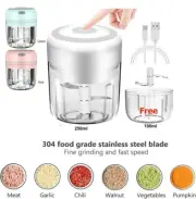 Electric Mini Garlic Chopper Meat Onion Grinder Crusher Cutter for Vegetable