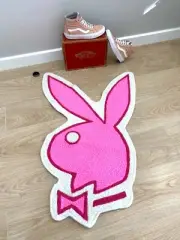 Playboy Magazine Bunny Area Living Room Rug Bedroom Modern Wool Carpet Floor Mat