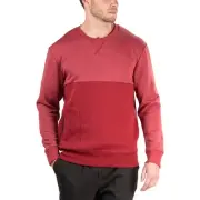 Natori Red Isamu Tonal Pullover Sweater Long Sleeve Men Size L Large New