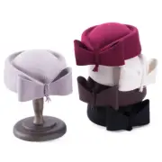 Princess Teardrop Wool Felt Fascinator Cocktail Pillbox Womens Hat A253