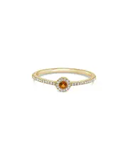 Sabrina Designs 14K 0.13 ct. tw. Diamond & Citrine Ring